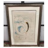 Framed SALVADOR DALI Artist Proof Lithograph Print (Broken Glass)