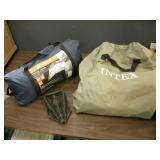 Screen House, Airbed, Shovel