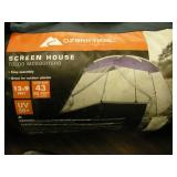 Screen House, Airbed, Shovel