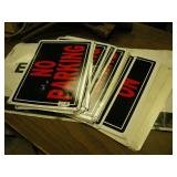 30 "No Parking" Aluminum Signs
