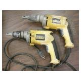 Pair DeWalt Screw Guns