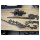 Vise, Pipe Wrench, Load Binder