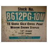 3 Boxes 16 Gauge Crown Staples