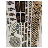 NDSU Bison Metallic Body Jewelry Tattoos & Pigtail Holders