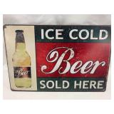 Metal Beer Sign