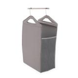 HOMZ Hanging Closet Hamper in Gray ...