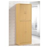 Hodedah 4-Door Beech Kitchen Pantry...