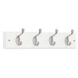 Liberty 18 in. White and Satin Nick...