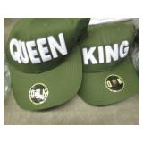 3 Sets King/Queen Caps...