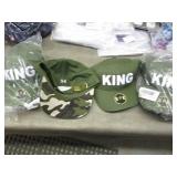 3 Sets King/Queen Caps...