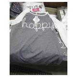 5 "Happy" 3/4 Sleeve T-Shirts (XXL ...