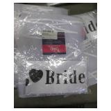 6 Sets "Bride" Satin Sash & Veil Se...