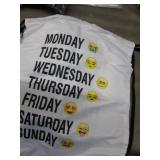 6 Day of Week Emoji Drawstring Back...