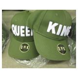 3 Sets King/Queen Caps...