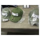 3 Sets King/Queen Caps...