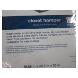 HOMZ Hanging Closet Hamper in Gray ...