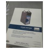 HOMZ Hanging Closet Hamper in Gray ...