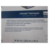 HOMZ Hanging Closet Hamper in Gray ...