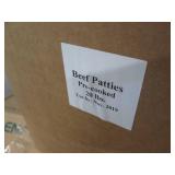 20# pre cooked beef patties...