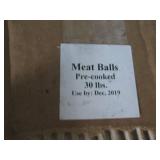 Pre Cooked meatballs, 30#...