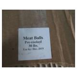 Pre Cooked meatballs, 30#...