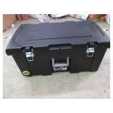 Sterilite latching footlocker on wh...