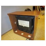 ELECTRIC FIREPLACE AND WALL CLOCK