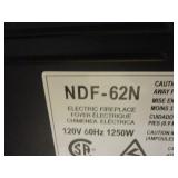 ELECTRIC FIREPLACE AND WALL CLOCK