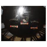 ELECTRIC FIREPLACE AND WALL CLOCK