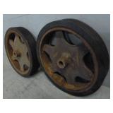 Vintage Railroad Cart Wheels