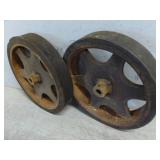 Vintage Railroad Cart Wheels