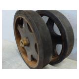 Vintage Railroad Cart Wheels