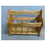 Oak Magazine Rack