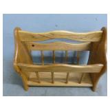 Oak Magazine Rack