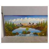 Vintage Original Oil On Board