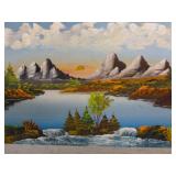 Vintage Original Oil On Board