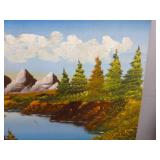 Vintage Original Oil On Board