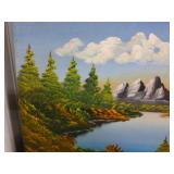 Vintage Original Oil On Board