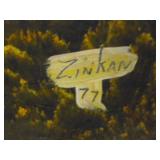 Vintage Original Oil On Board