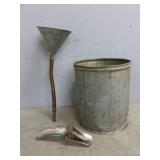 Vintage Galvanized Steel Pail