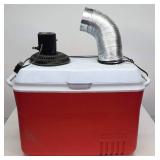 Rubbermaid Cooler w/ Built-in 12V Fan