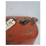 Gas can and 2" wratchet strap