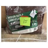 Everbilt 10 ft. x 12 ft. Brown/Silver Heavy Duty Tarp good condition