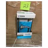 MOEN Darcy Single Post Toilet Paper Holder with Press and Mark in Chrome in good condition