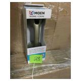MOEN 12 in. x 1.26 in. Suction Balance Grab Bar in Satin Nickel in good condition