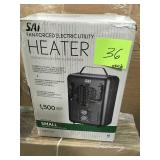 1,500-Walt Utility Milkhouse Fan-Forced Portable Heater with Thermostat USED in good condition
