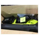 RYOBI Reconditioned ONE+ 90 MPH 200 CFM 18-Volt Lithium-Ion Cordless Leaf Blower - 2.0 Ah Battery and Charger Included in good condition