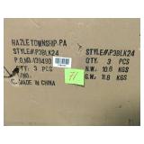 Econoco 48 in. H x 24 in. W Black Metal Grid Wall Panel CASE 3 PCS in good condition