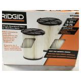 RIDGID 1-layer Everyday Dirt Pleated Paper Filter for 5.0 Plus Gal. RIDGID Wet Dry Vacs (2-Pack) in good condition