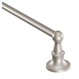 Case of 3 New MOEN Vale 24 in. Towel Bar in Spot Resist Brushed Nickel